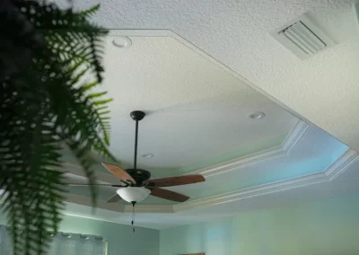 White Ceiling with fan